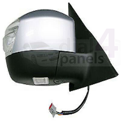 FORD GALAXY 2006-2010 Door Mirror Electric 12 Pin Power Fold Type With Foot Lamp & Primed Cover Right
