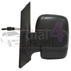 FIAT SCUDO 2007> Door Mirror Manual Type With Twin Glass & Black Cover Left