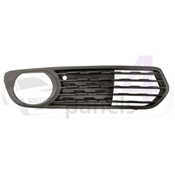 BMW 1 SERIES 2011> FRONT BUMPER GRILLE OUTER SECTION WITH LAMP HOLE OPENED SLATS RIGHT
