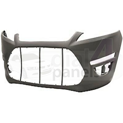 FORD MONDEO 2010-2014 Front Bumper No Wash Jet or Sensor Holes With Running Lamp Holes - Primed