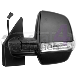 FIAT DOBLO 2010-2015 Door Mirror Manual Type With Black Cover (Single Glass) Right
