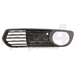 BMW 1 SERIES 2011> FRONT BUMPER GRILLE OUTER SECTION WITH LAMP HOLE OPENED SLATS LEFT