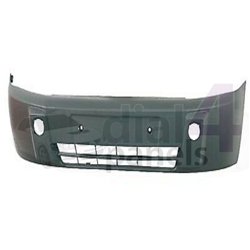 FORD TRANSIT CONNECT 2006-2009 Front Bumper No Lamp Holes - Black