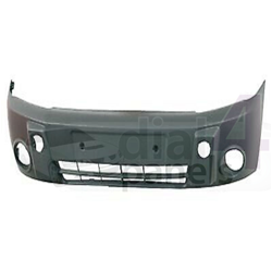 FORD TRANSIT CONNECT 2006-2009 Front Bumper With Lamp Holes - Black