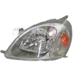 TOYOTA YARIS (NOT VERSO) 1999-2003 Headlamp 4 Lug Version JT Chassis Numbers - With Motor Left