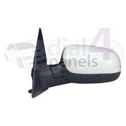 VAUXHALL CORSA 2003-2006 Door Mirror Electric Heated Type & Primed Cover (Not SRi Models) Left